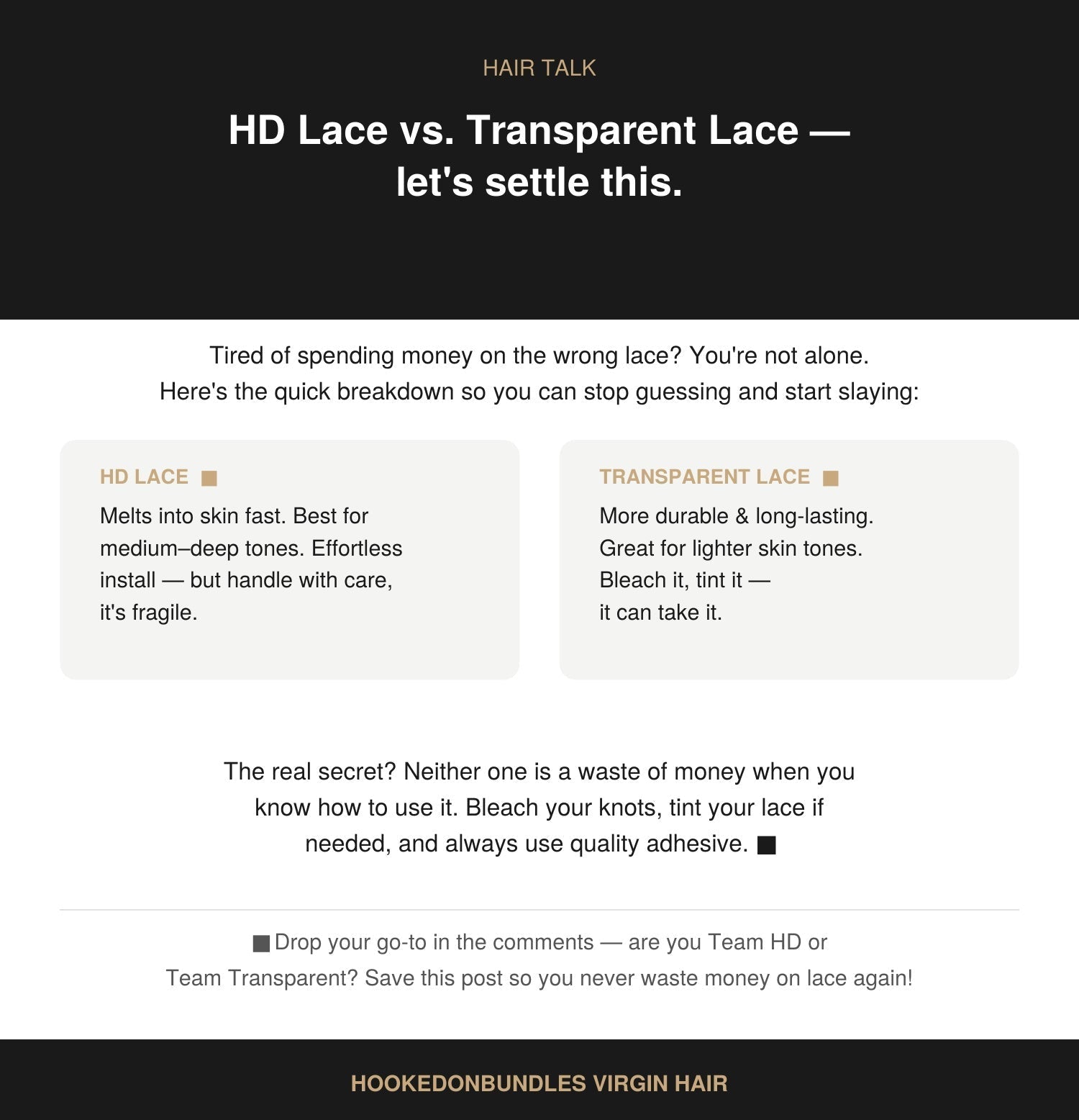 HD vs. Transparent Lace: Which One Is Actually Worth Your Money? - HookedOnBundles Virgin Hair HookedOnBundles Virgin Hair