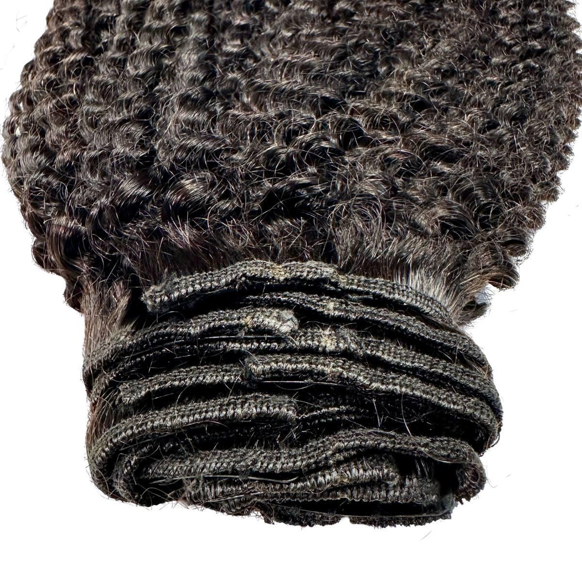 Jerry Curl Clip-In 100% Human Hair Extensions HookedOnBundles Virgin Hair