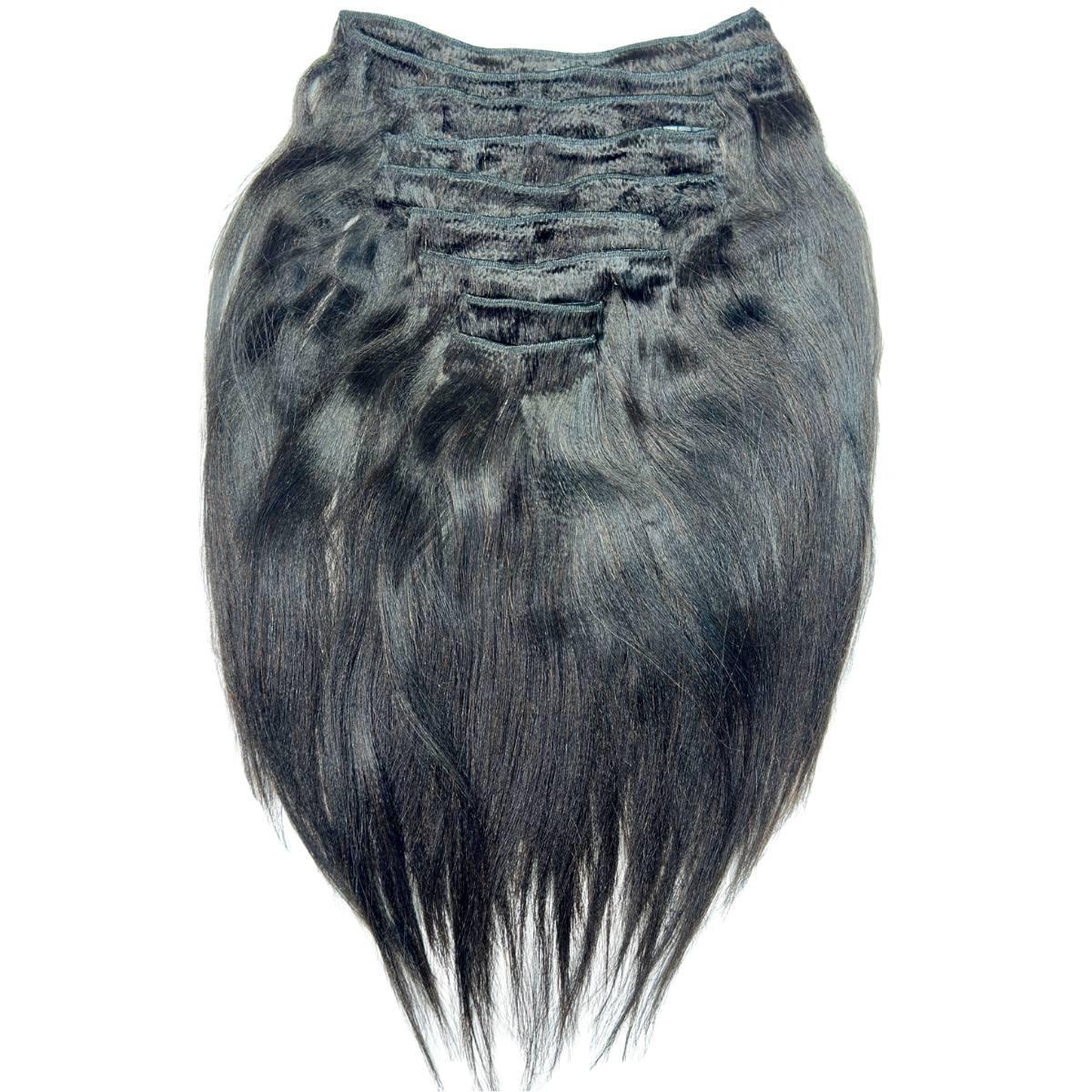 Yaki Straight Clip-In 100% Human Hair  Extensions HookedOnBundles Virgin Hair