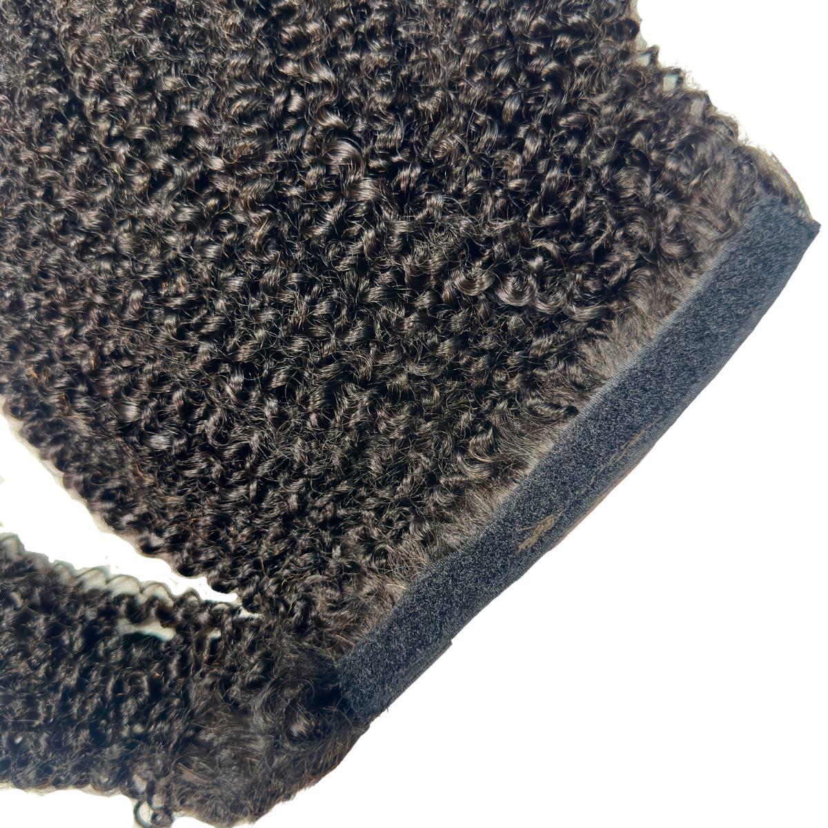 Afro Kinky Curly Human Hair Ponytail Extension packaging - HookedOnBundles HookedOnBundles Virgin Hair
