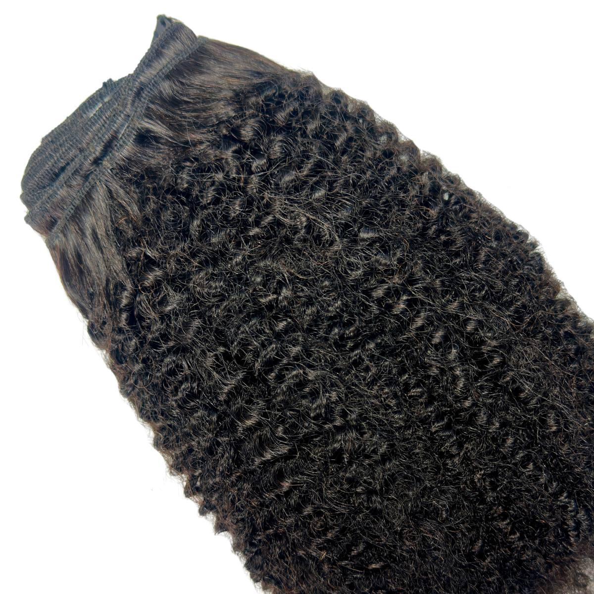 Afro Kinky Curly Clip-In 100% Human Hair Extensions - HookedOnBundles Virgin Hair HookedOnBundles Virgin Hair