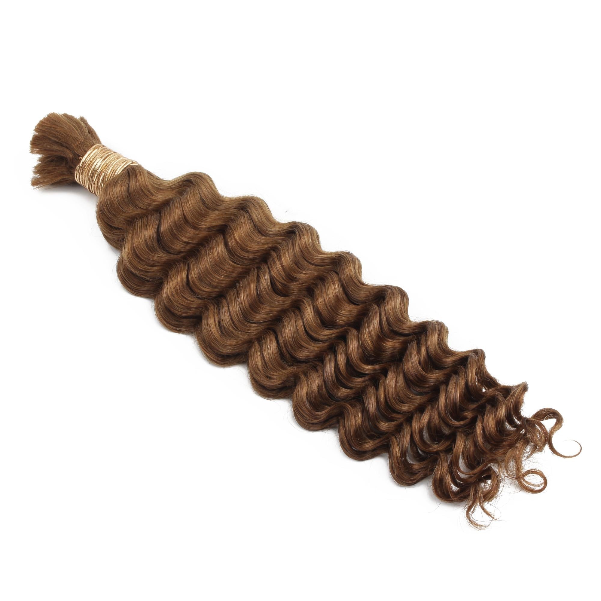 Auburn Deep Wave Bulk 100% Human Braiding Hair - HookedOnBundles Virgin Hair HookedOnBundles Virgin Hair