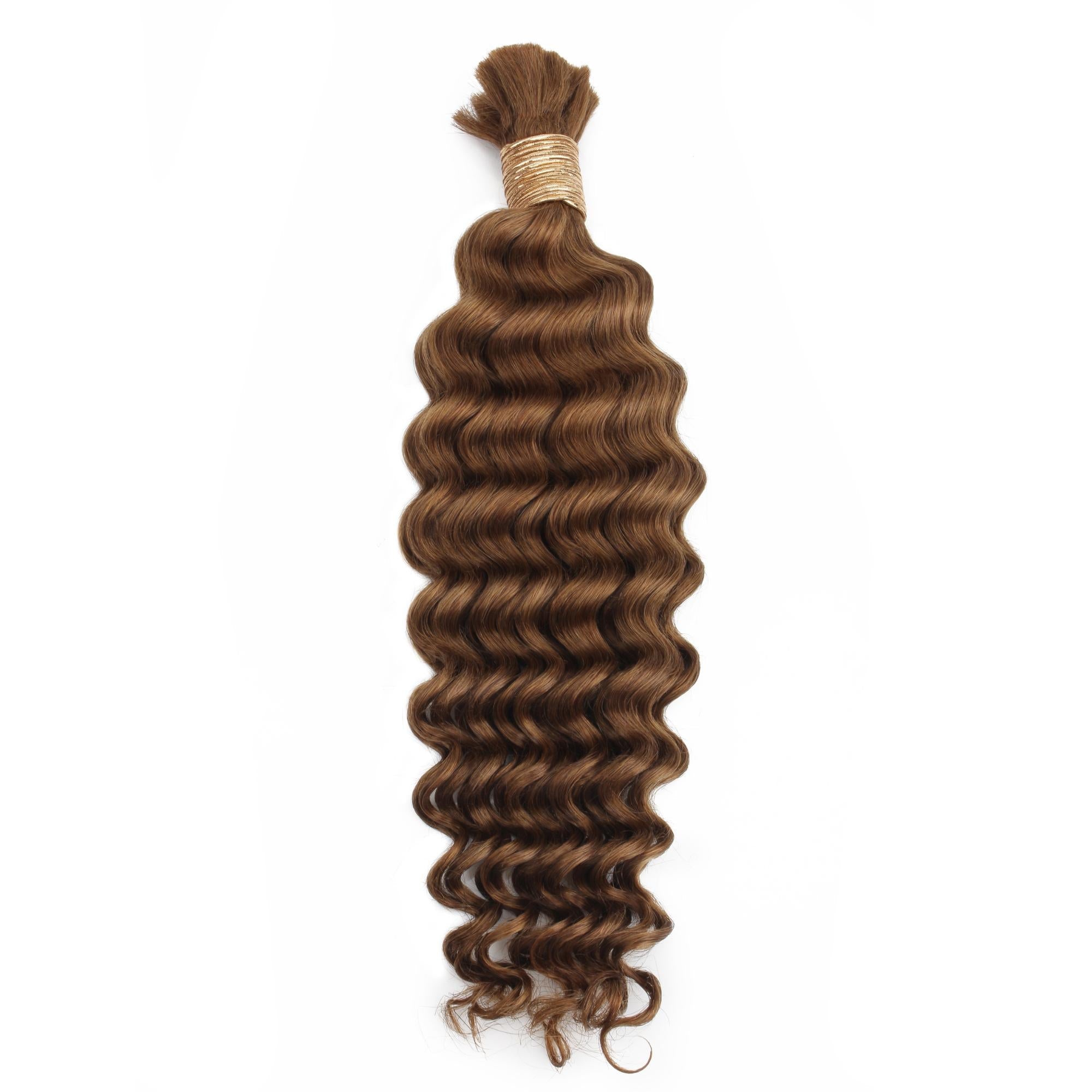Auburn Deep Wave Bulk 100% Human Braiding Hair - HookedOnBundles Virgin Hair HookedOnBundles Virgin Hair
