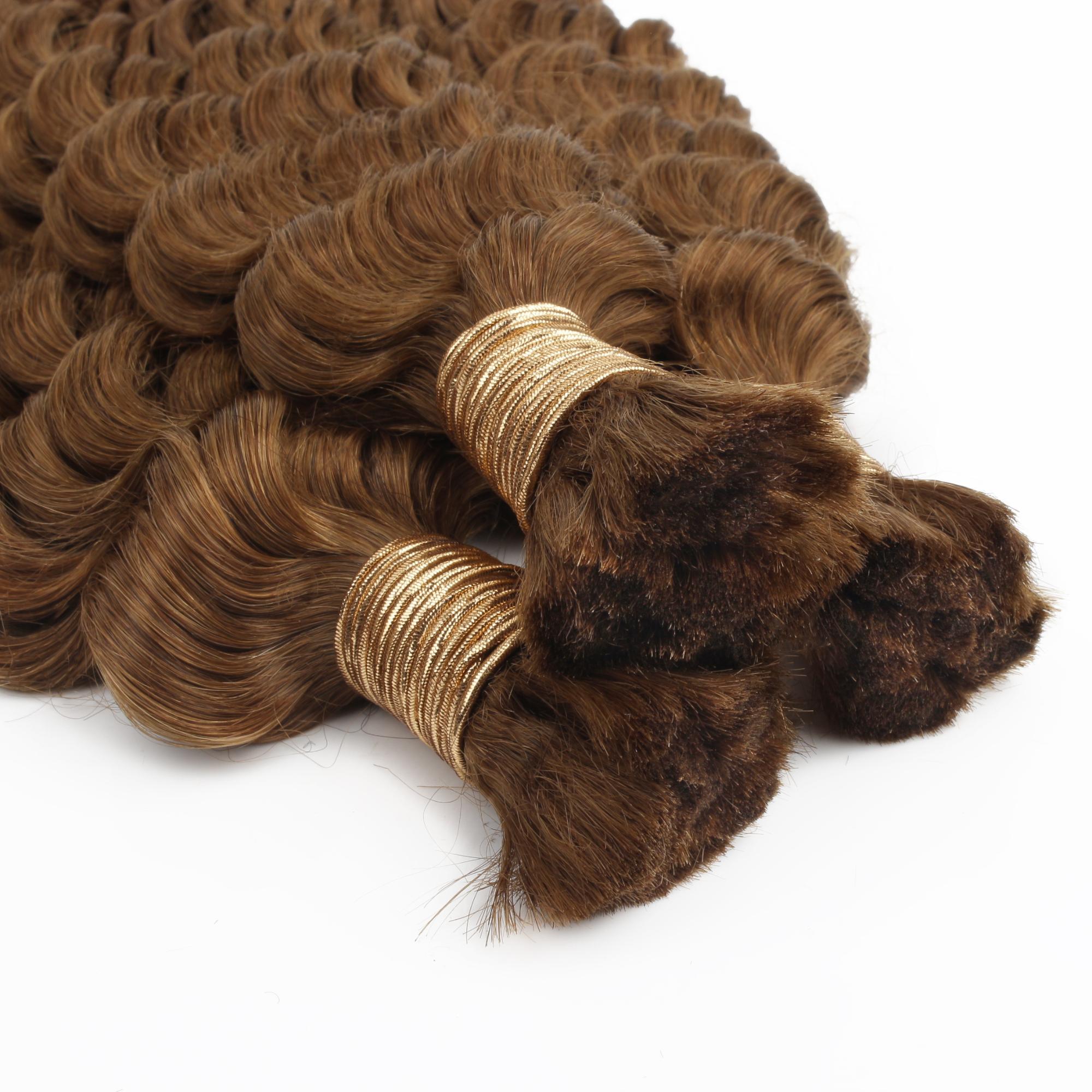 Auburn Deep Wave Bulk 100% Human Braiding Hair - HookedOnBundles Virgin Hair HookedOnBundles Virgin Hair