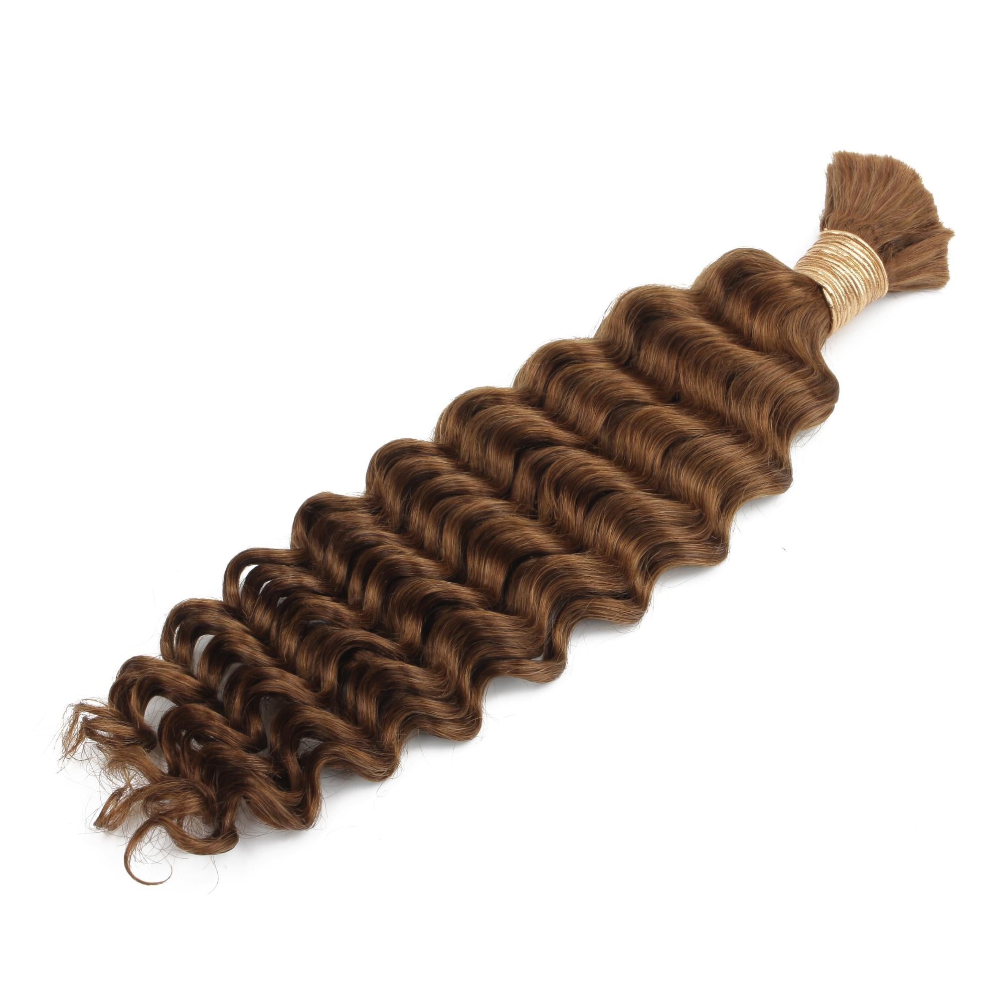 Auburn Deep Wave Bulk 100% Human Braiding Hair - HookedOnBundles Virgin Hair HookedOnBundles Virgin Hair