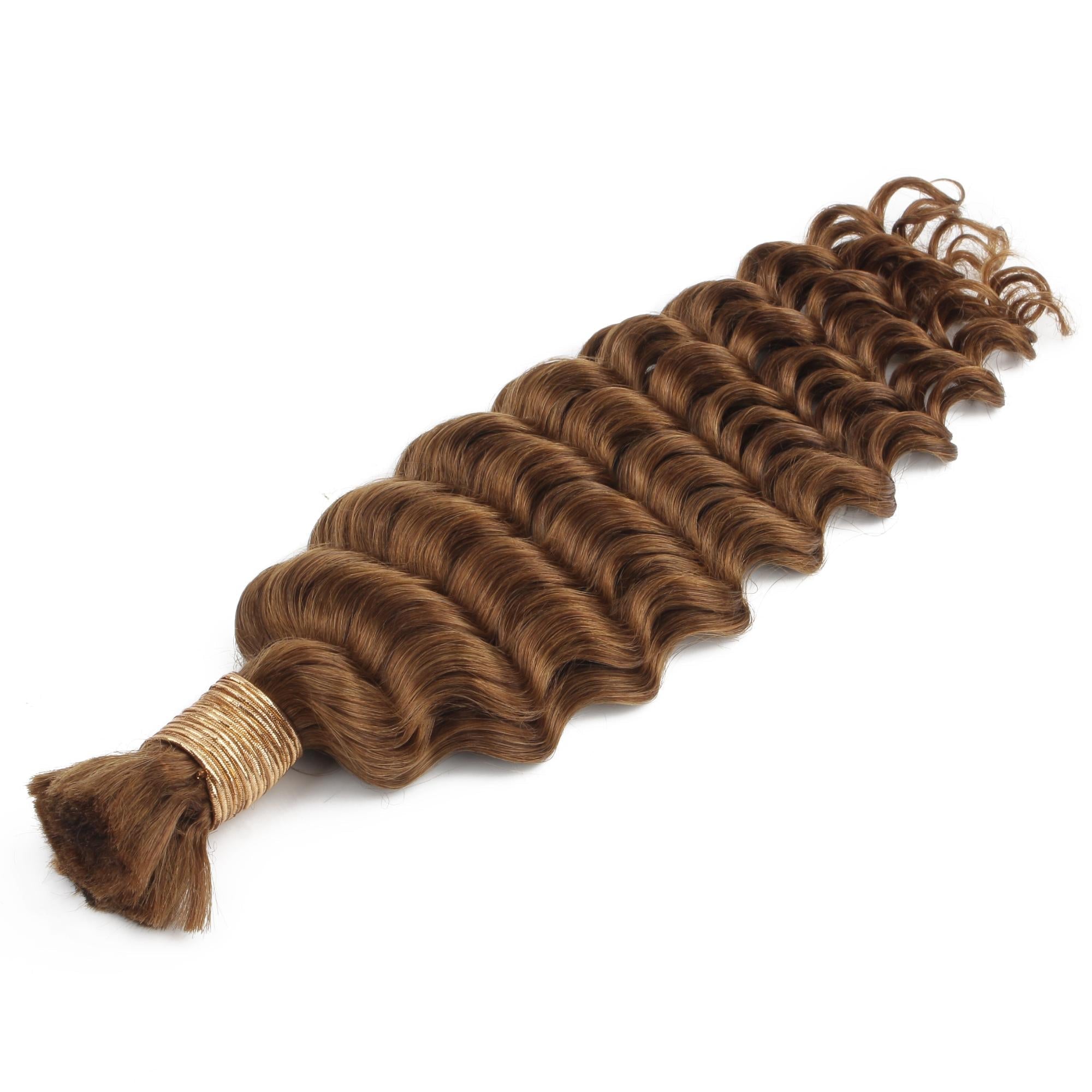 Auburn Deep Wave Bulk 100% Human Braiding Hair - HookedOnBundles Virgin Hair HookedOnBundles Virgin Hair