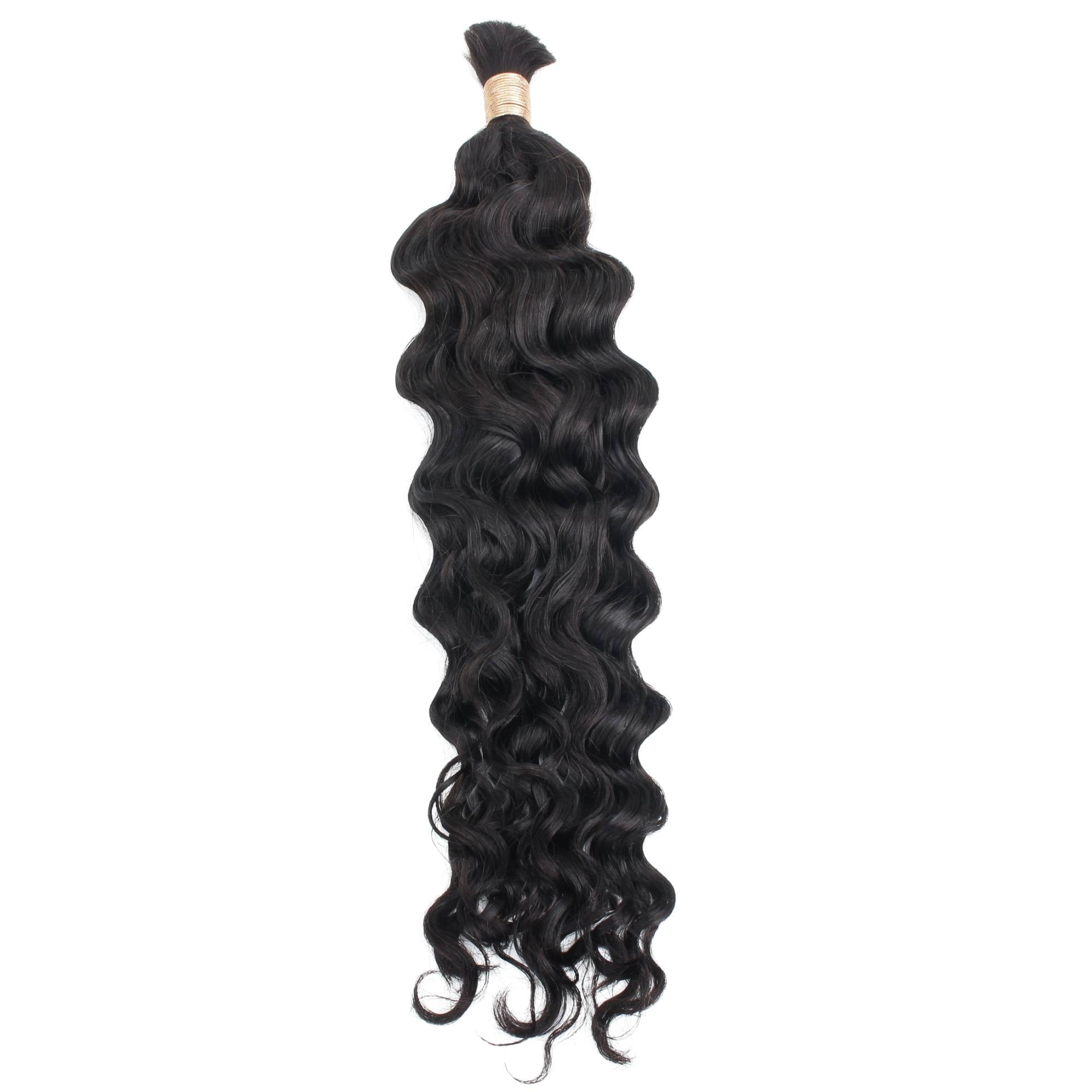 Beach Wave Bulk 100% Human Braiding Hair - HookedOnBundles Virgin Hair HookedOnBundles Virgin Hair