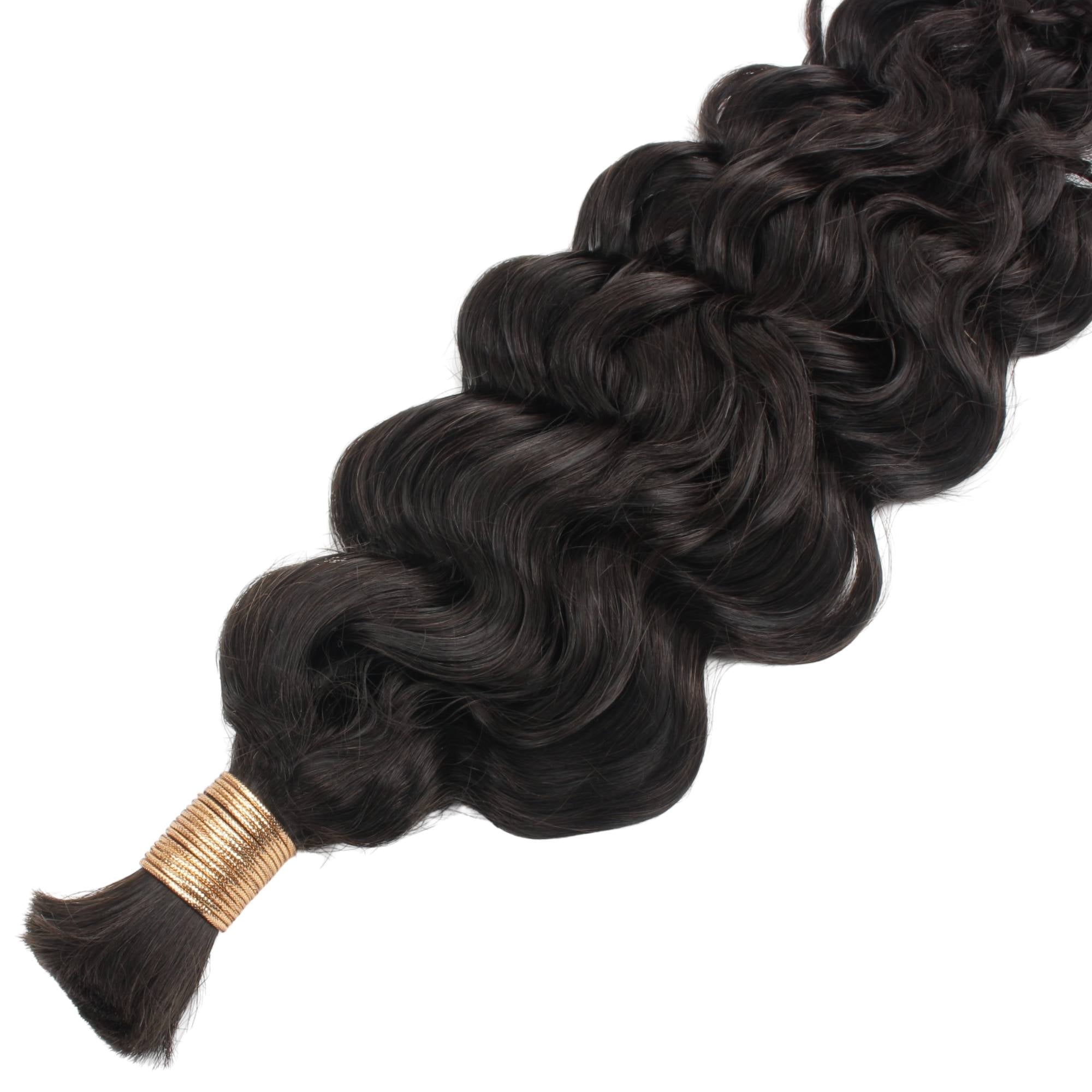 Beach Wave Bulk 100% Human Braiding Hair - HookedOnBundles Virgin Hair HookedOnBundles Virgin Hair