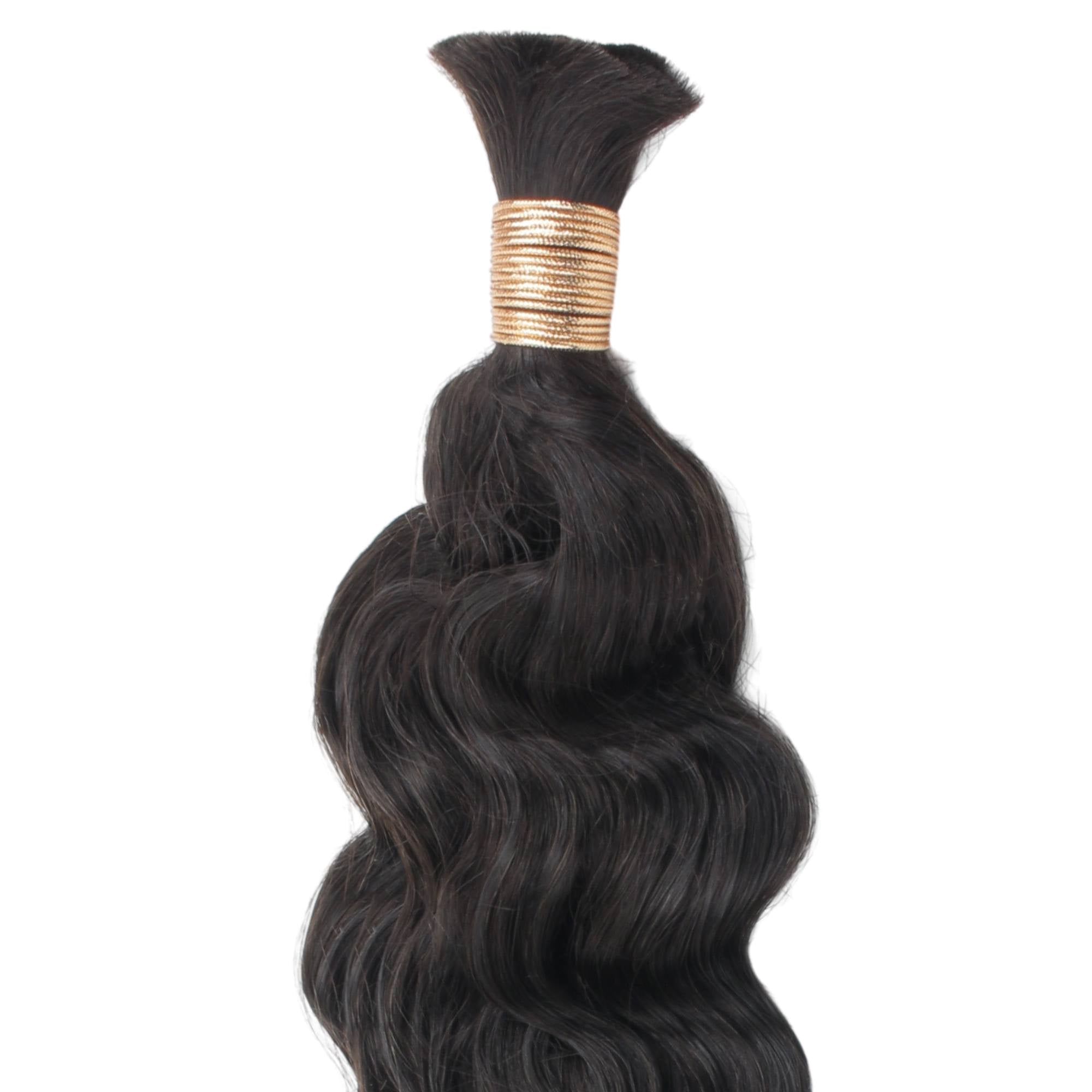 Beach Wave Bulk 100% Human Braiding Hair - HookedOnBundles Virgin Hair HookedOnBundles Virgin Hair