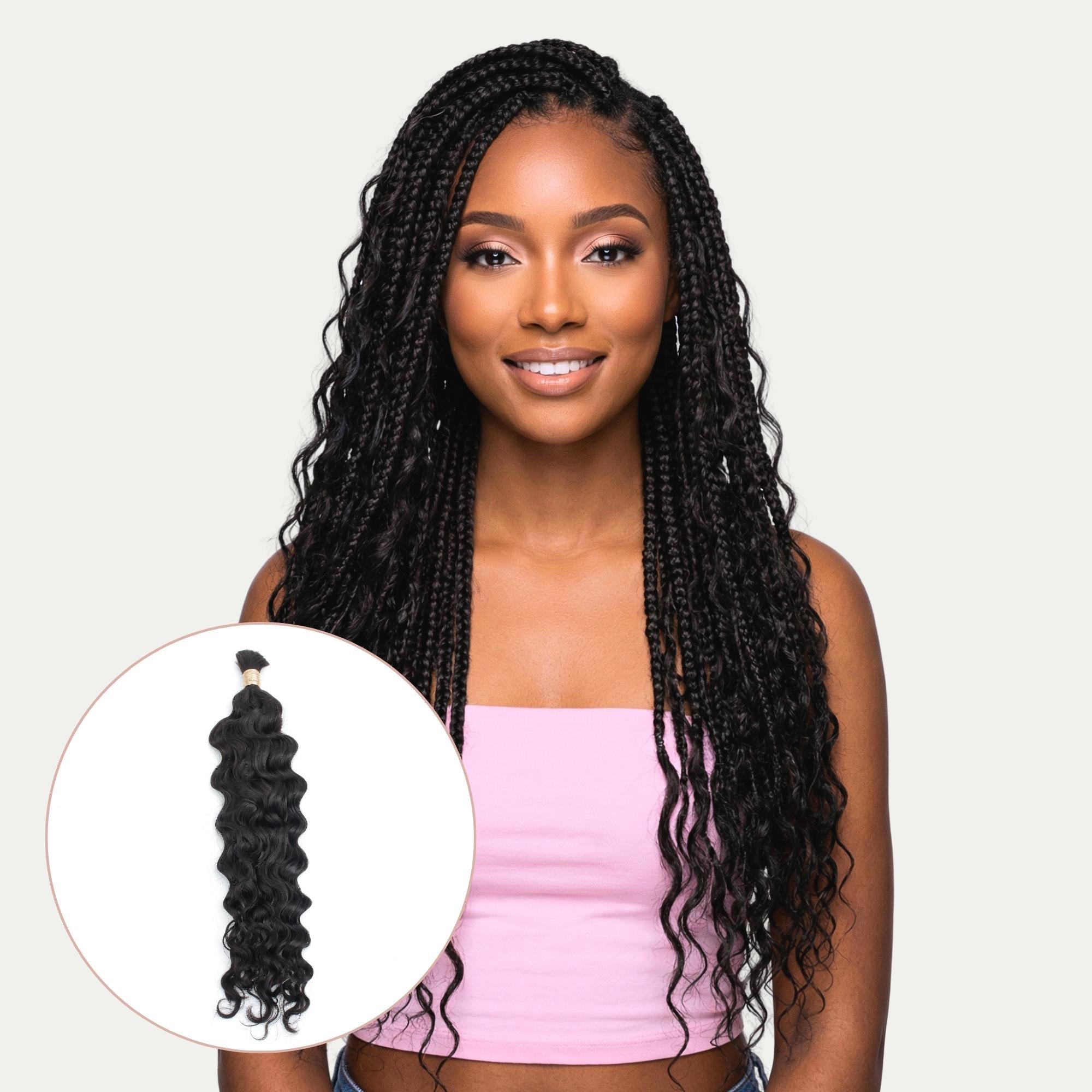 Beach Wave Bulk 100% Human Braiding Hair - HookedOnBundles Virgin Hair HookedOnBundles Virgin Hair