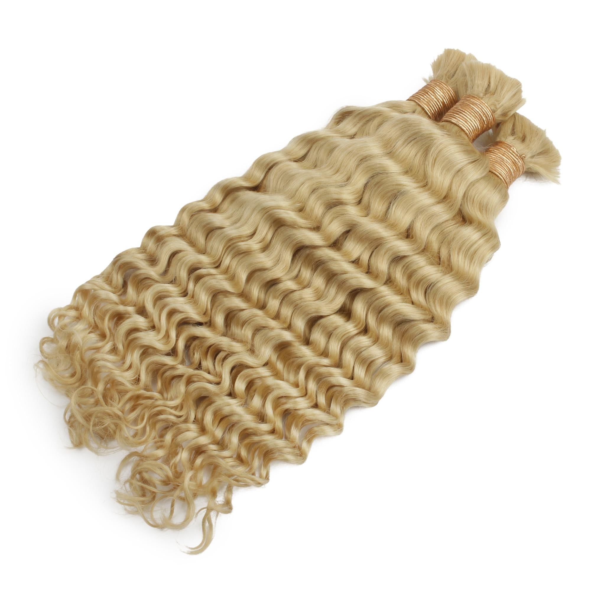 Blonde Deep Wave Bulk 100% Human Braiding Hair - HookedOnBundles Virgin Hair HookedOnBundles Virgin Hair