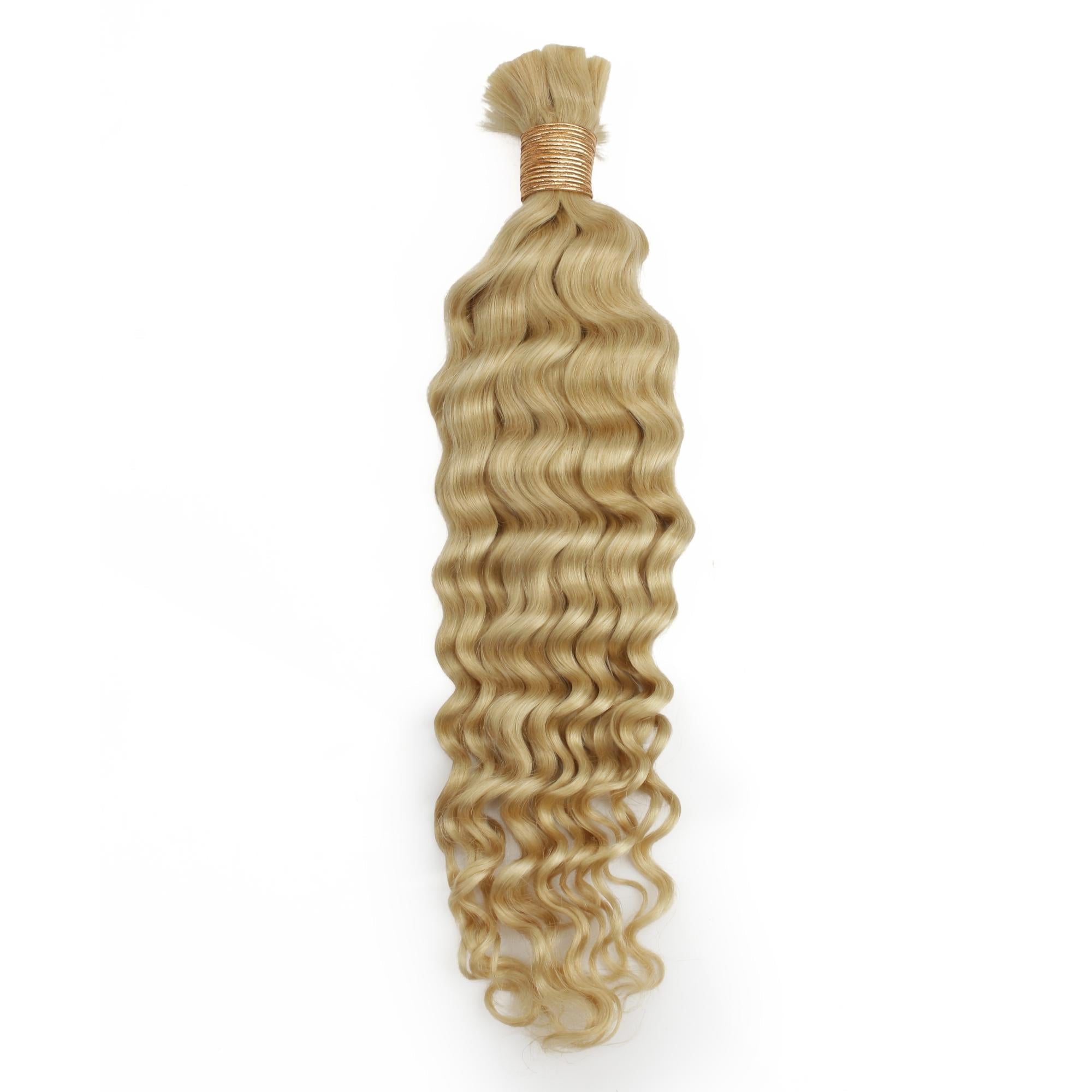 Blonde Deep Wave Bulk 100% Human Braiding Hair - HookedOnBundles Virgin Hair HookedOnBundles Virgin Hair