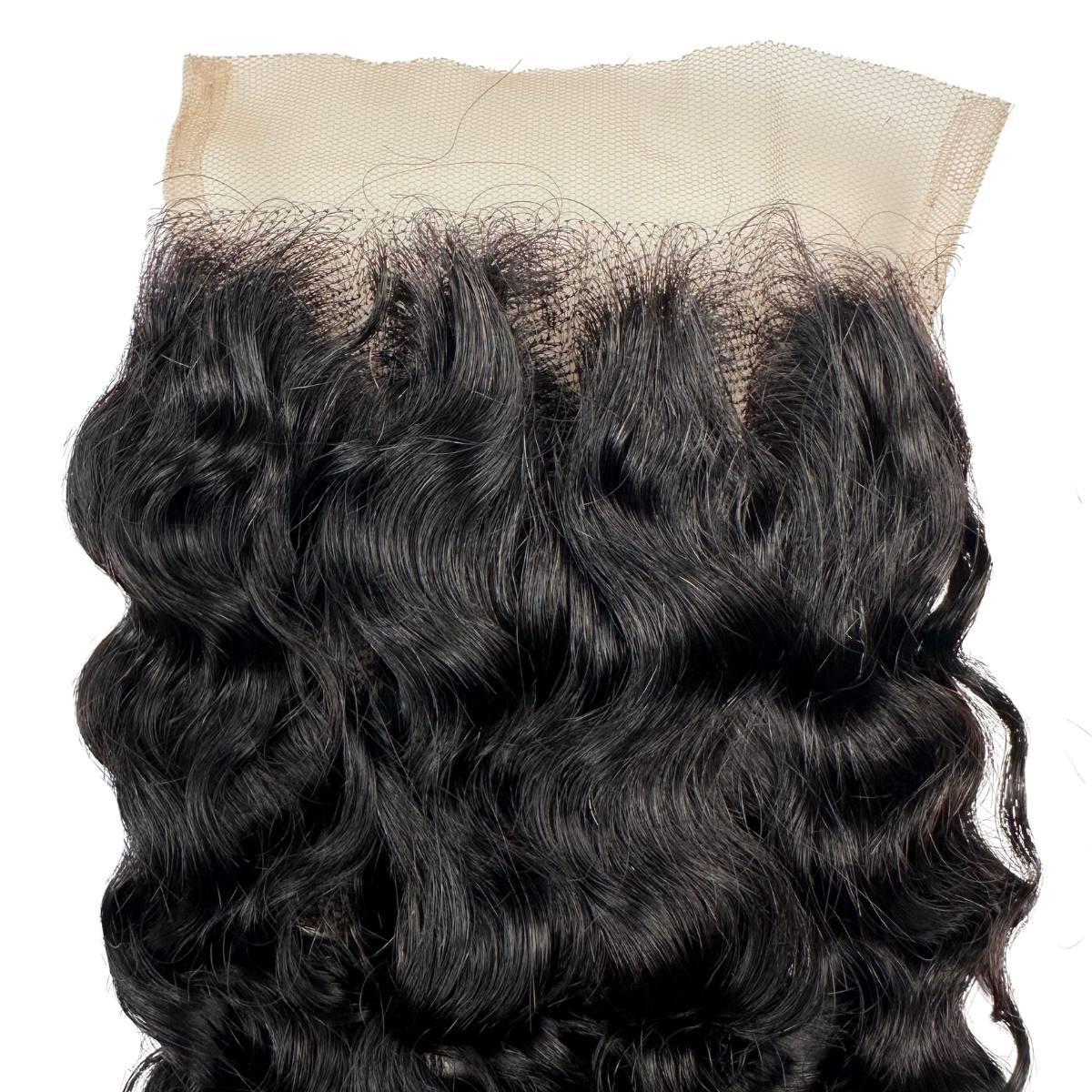 Burmese Curly 4x4 Swiss Lace Closure - HookedOnBundles Virgin Hair HookedOnBundles Virgin Hair