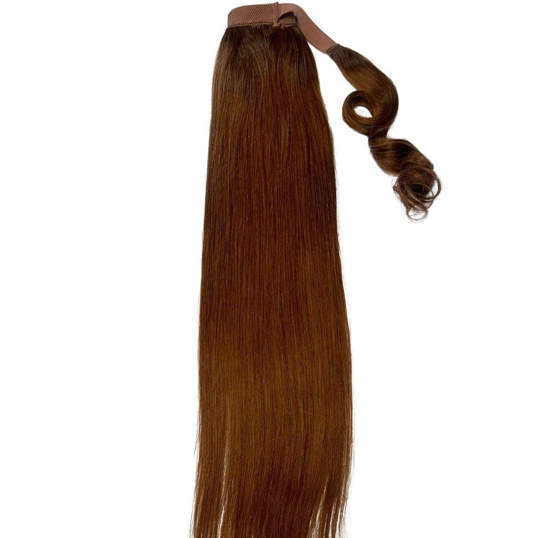 Auburn Human Hair Ponytail Extension packaging - HookedOnBundles HookedOnBundles Virgin Hair