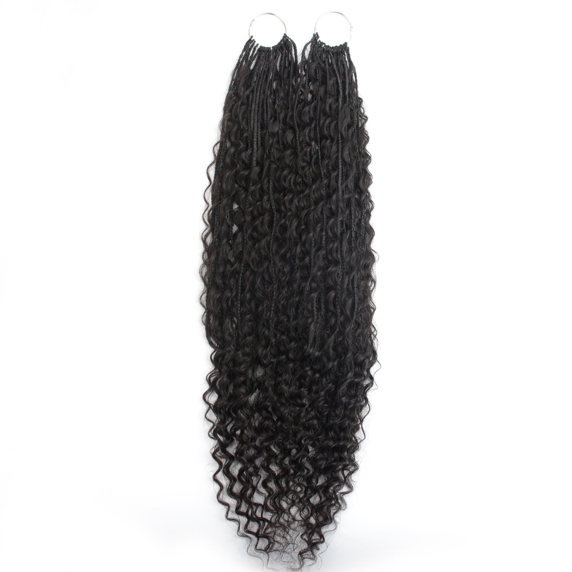 Deep Wave Boho Braids with Human Hair Blend - HookedOnBundles Virgin Hair HookedOnBundles Virgin Hair