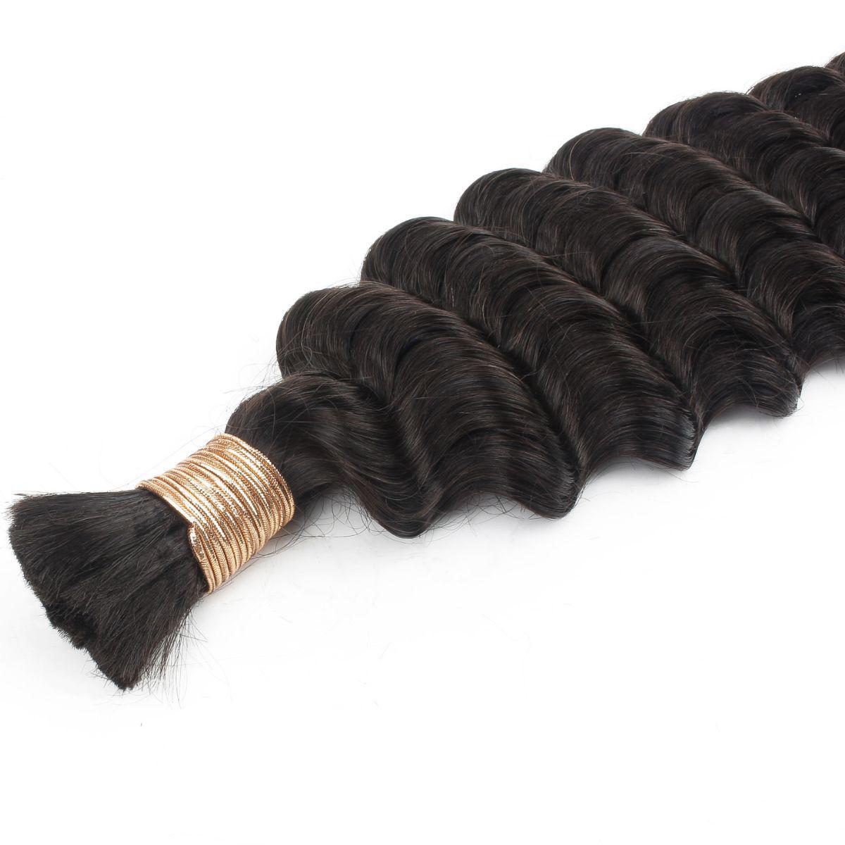 Deep Wave Bulk 100% Human Braiding Hair - HookedOnBundles Virgin Hair HookedOnBundles Virgin Hair