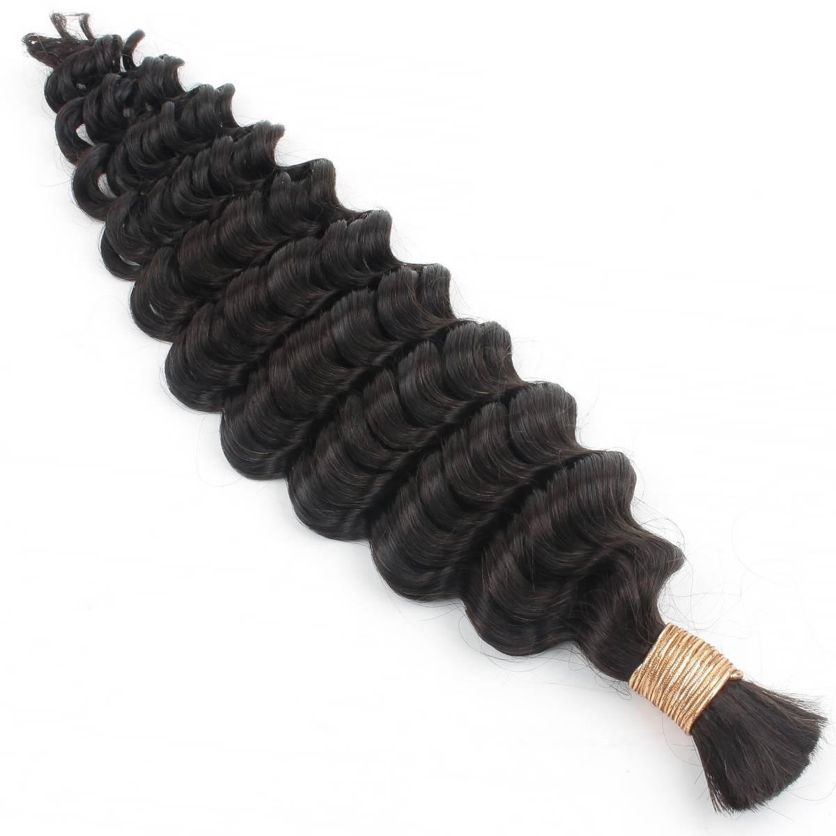 Deep Wave Bulk 100% Human Braiding Hair - HookedOnBundles Virgin Hair HookedOnBundles Virgin Hair