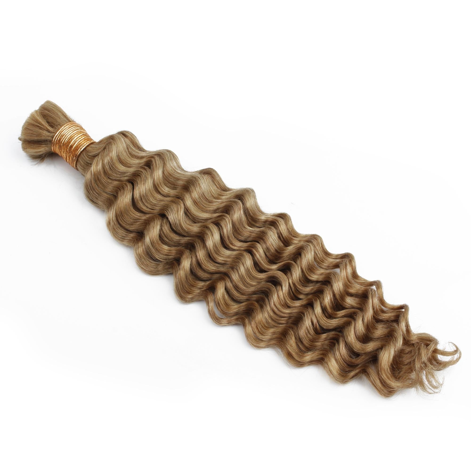 Honey Blonde Deep Wave 27 Bulk 100% Human Braiding Hair - HookedOnBundles Virgin Hair HookedOnBundles Virgin Hair