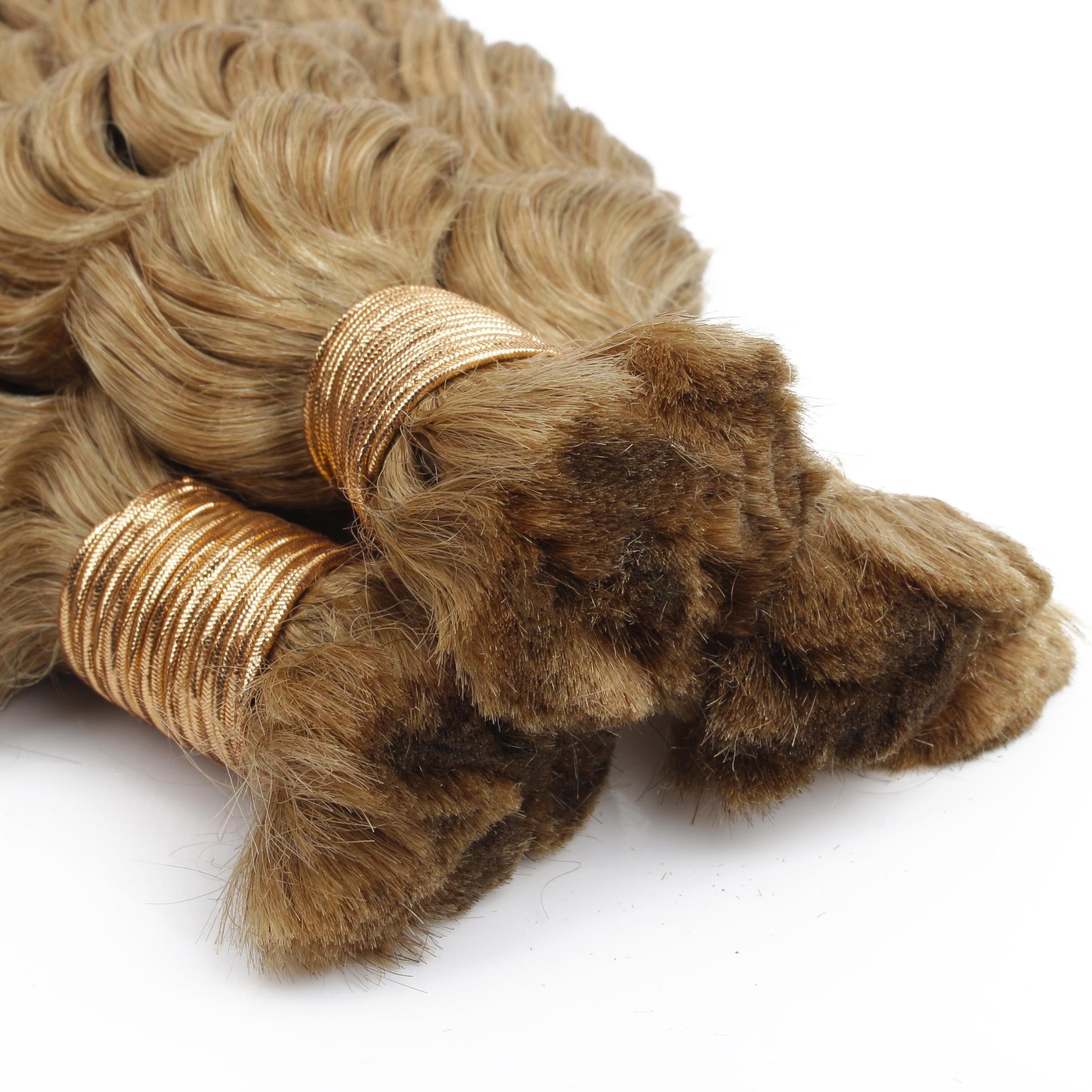 Honey Blonde Deep Wave 27 Bulk 100% Human Braiding Hair - HookedOnBundles Virgin Hair HookedOnBundles Virgin Hair