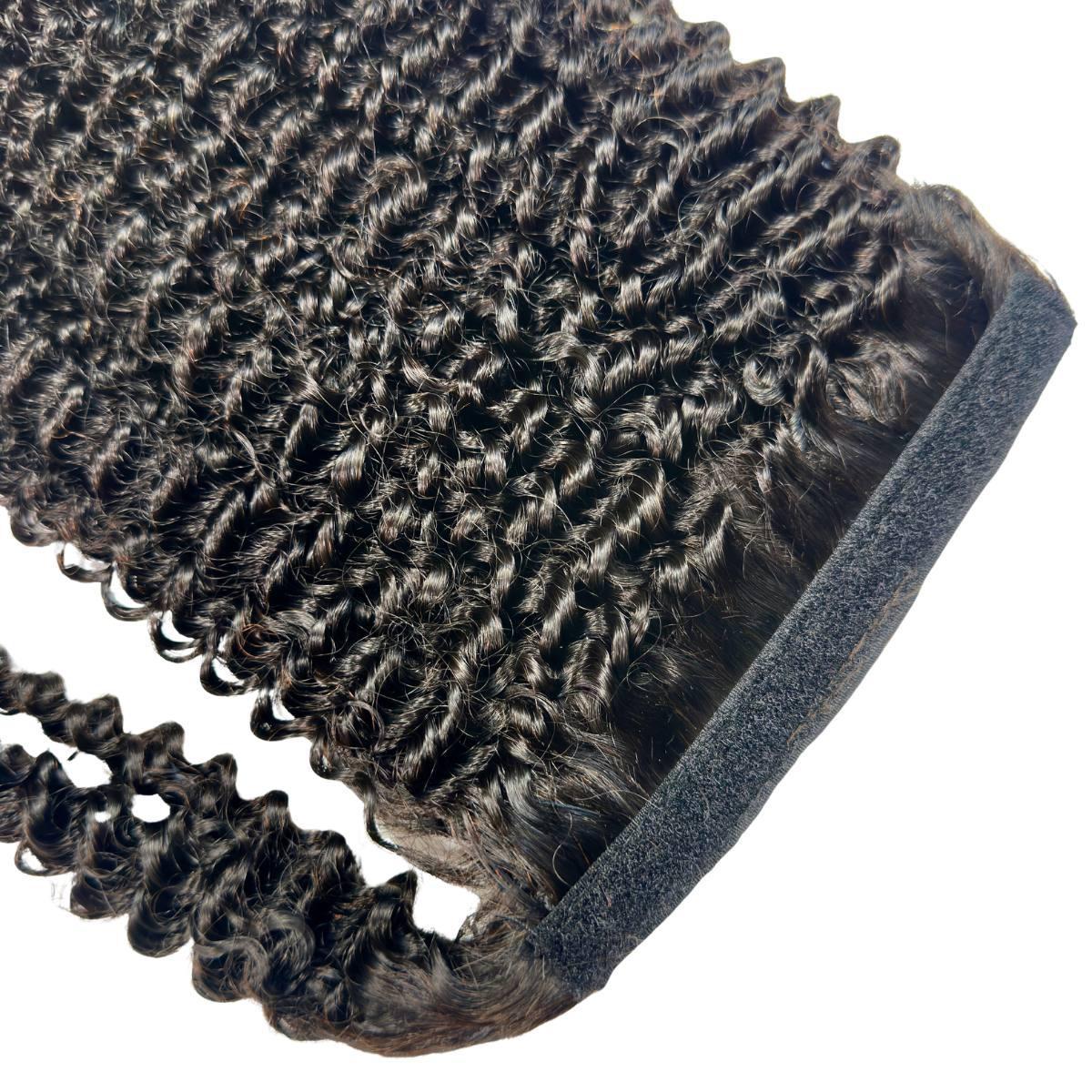 Jerry Curl Human Hair Ponytail Extension packaging - HookedOnBundles HookedOnBundles Virgin Hair