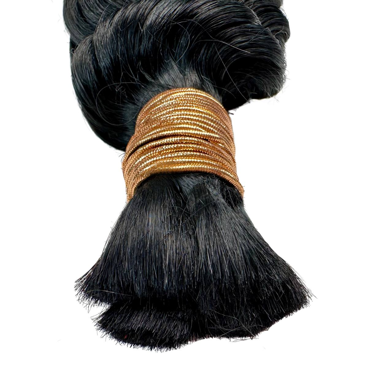 Jet Black Deep Wave Bulk 100% Human Braiding Hair - HookedOnBundles Virgin Hair HookedOnBundles Virgin Hair