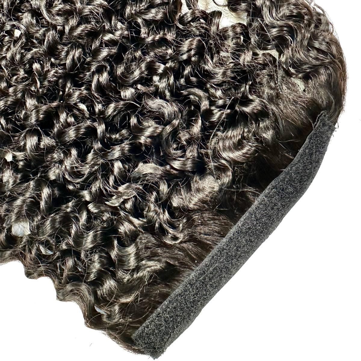 Kinky Curly Human Hair Ponytail Extension packaging - HookedOnBundles HookedOnBundles Virgin Hair