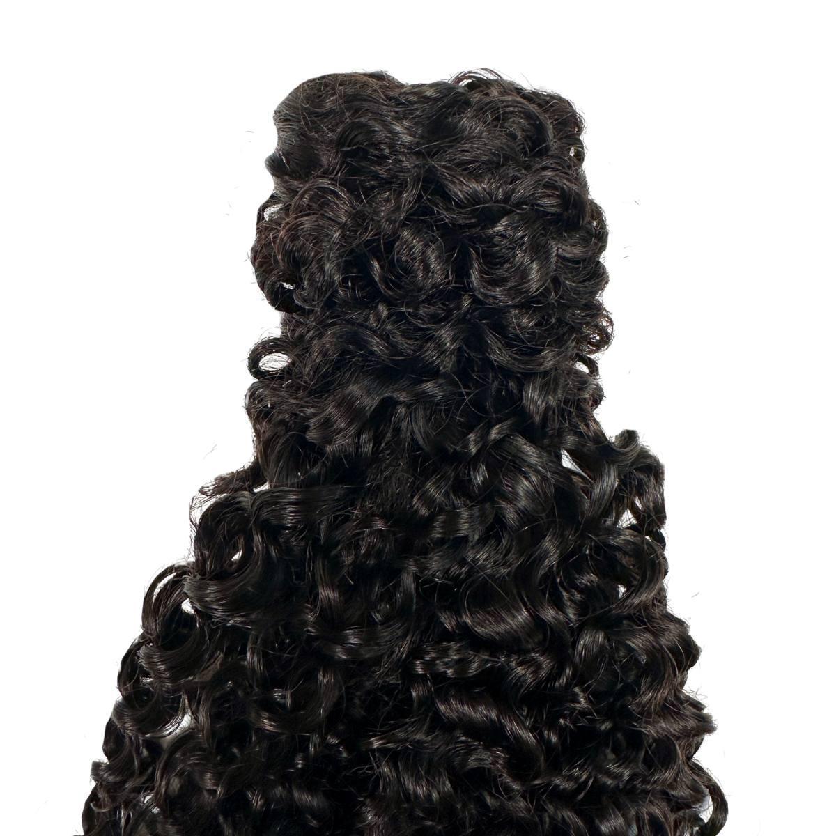 Close-up of Kinky Curly curl pattern and texture HookedOnBundles Virgin Hair