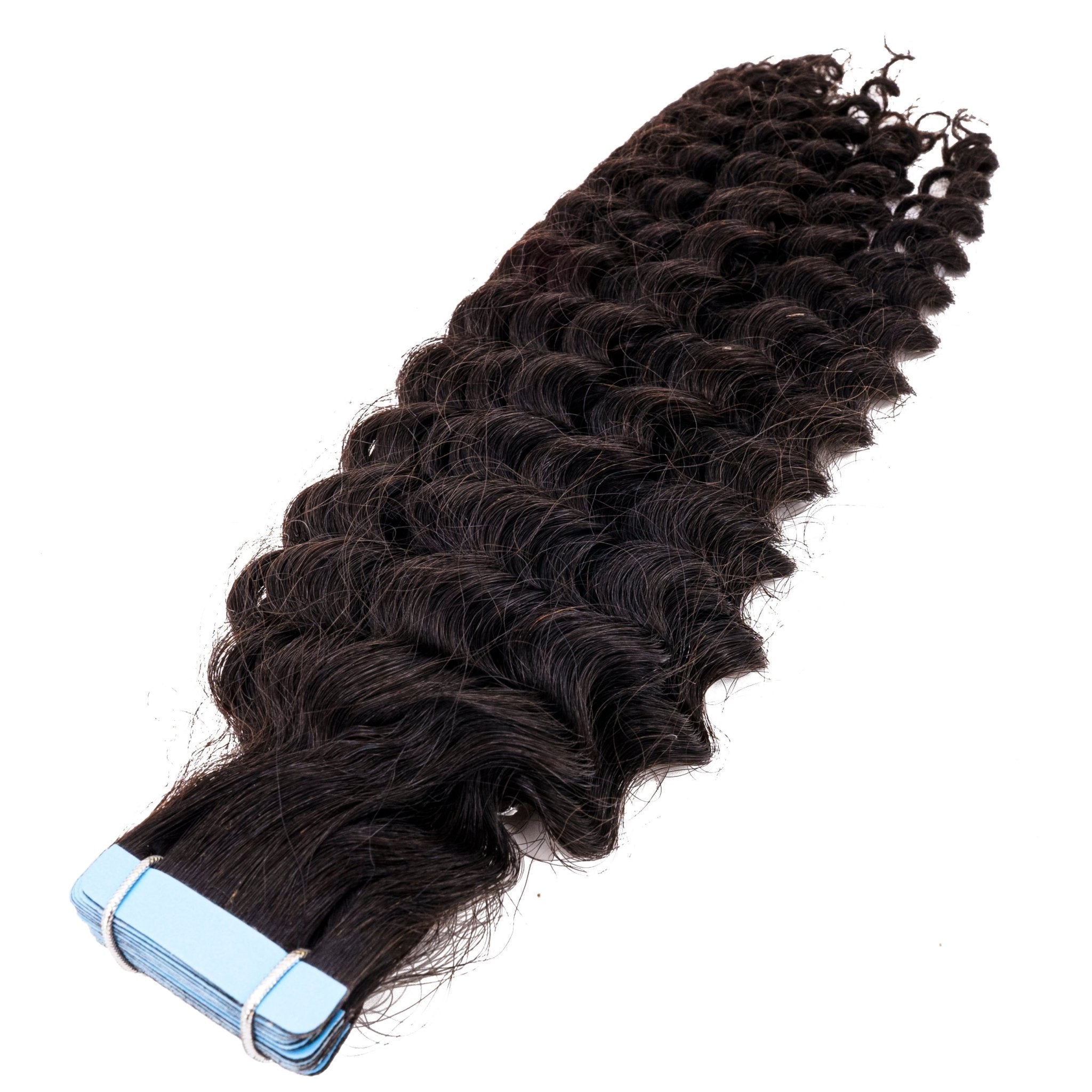 Kinky Curly 100% Human Hair Tape In Extensions - HookedOnBundles Virgin Hair HookedOnBundles Virgin Hair