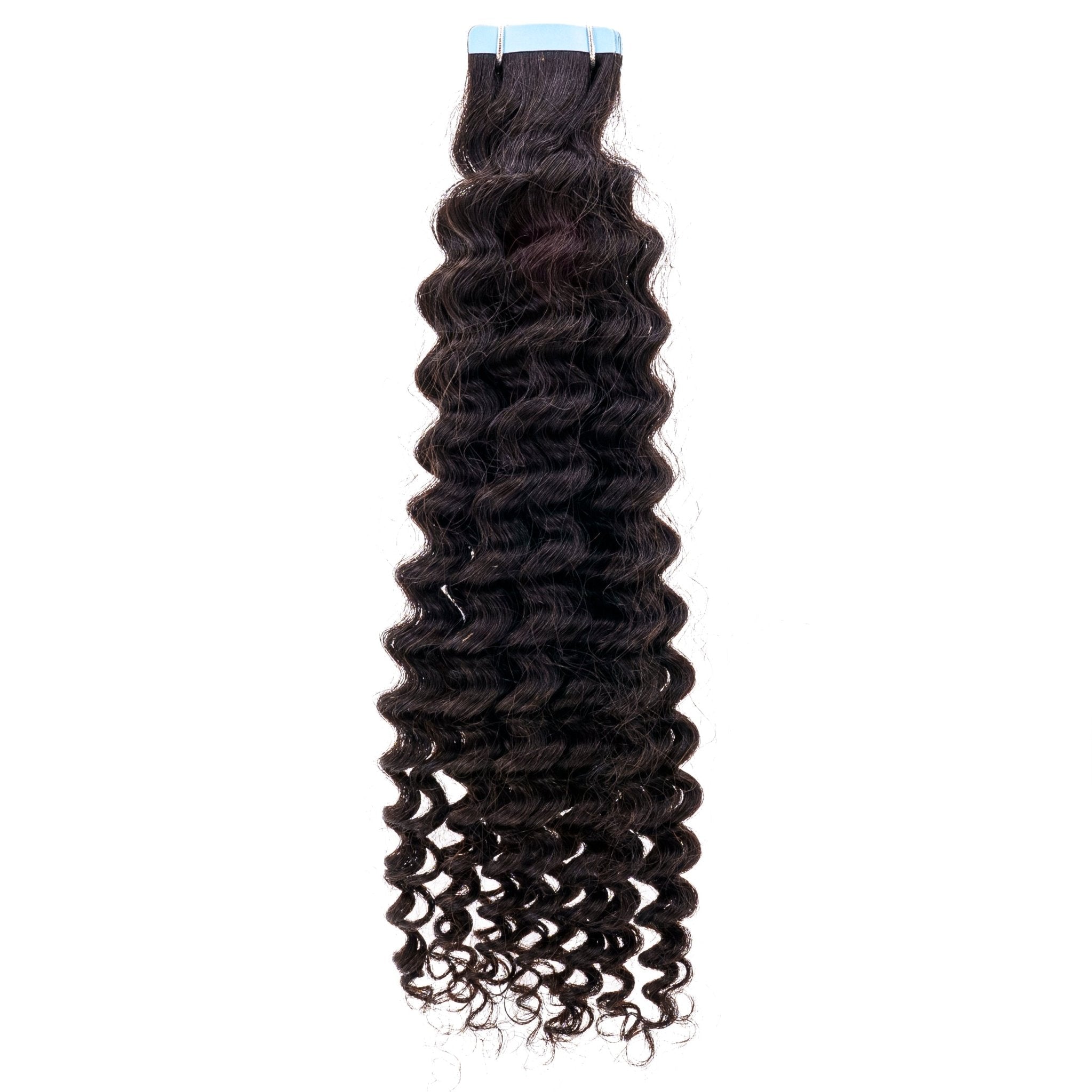 Kinky Curly 100% Human Hair Tape In Extensions - HookedOnBundles Virgin Hair HookedOnBundles Virgin Hair