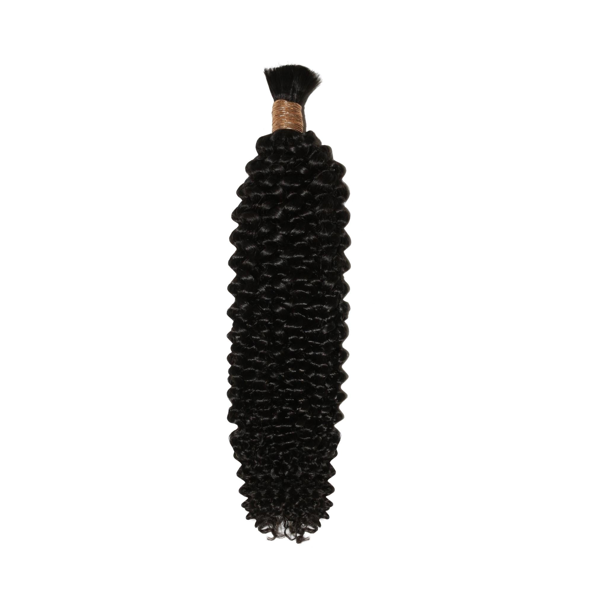 Kinky Curly Bulk 100% Human Braiding Hair - HookedOnBundles Virgin Hair HookedOnBundles Virgin Hair