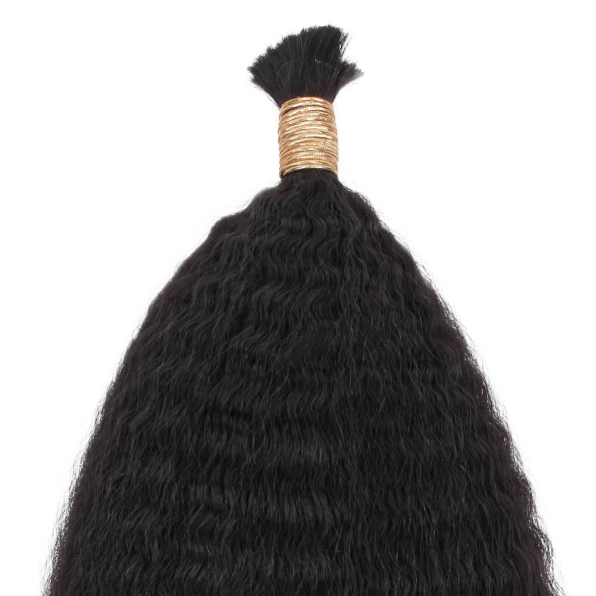 Kinky Straight Bulk 100% Human Braiding Hair - HookedOnBundles Virgin Hair HookedOnBundles Virgin Hair