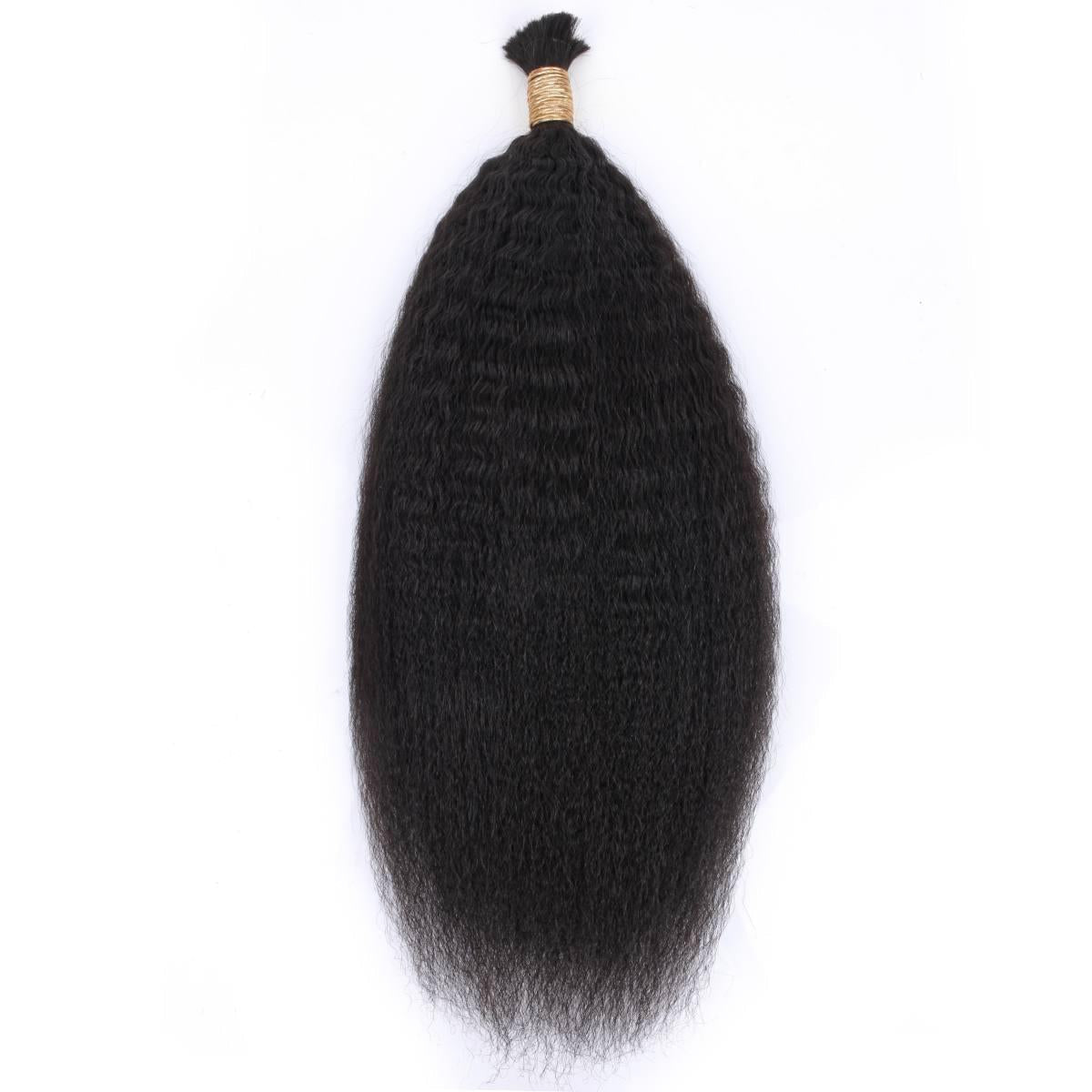 Kinky Straight Bulk 100% Human Braiding Hair - HookedOnBundles Virgin Hair HookedOnBundles Virgin Hair