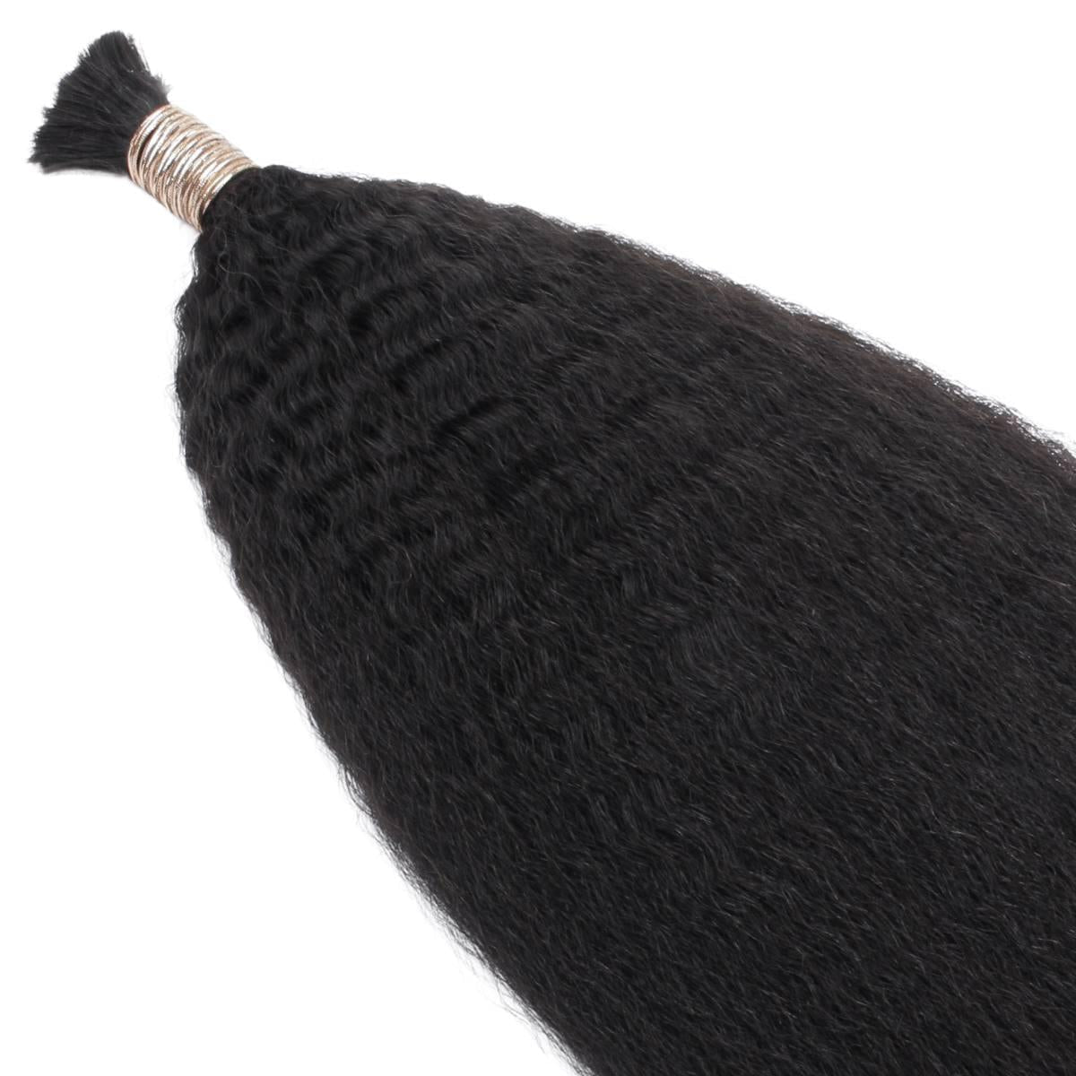 Kinky Straight Bulk 100% Human Braiding Hair - HookedOnBundles Virgin Hair HookedOnBundles Virgin Hair