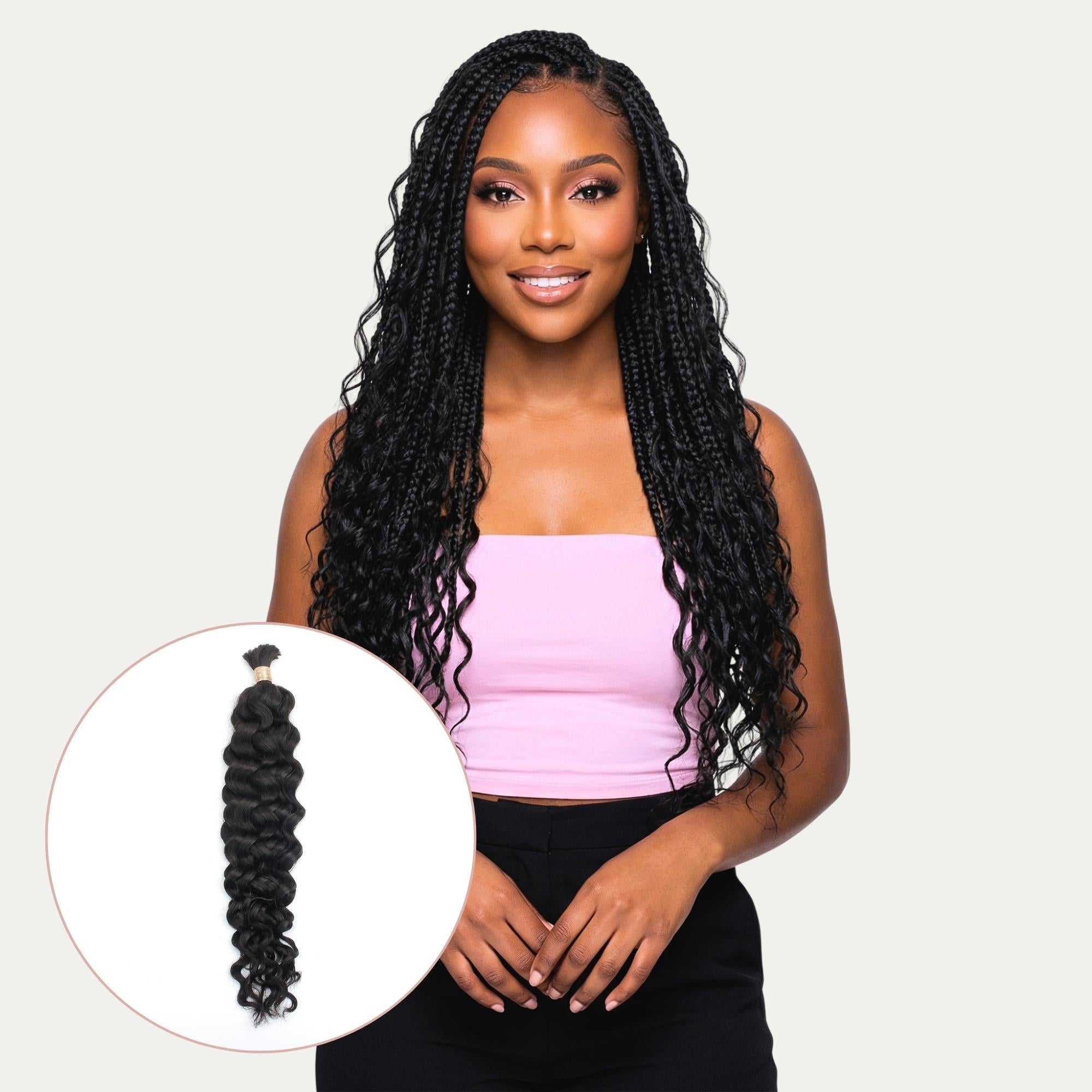 Latin Wave Bulk 100% Human Braiding Hair - HookedOnBundles Virgin Hair