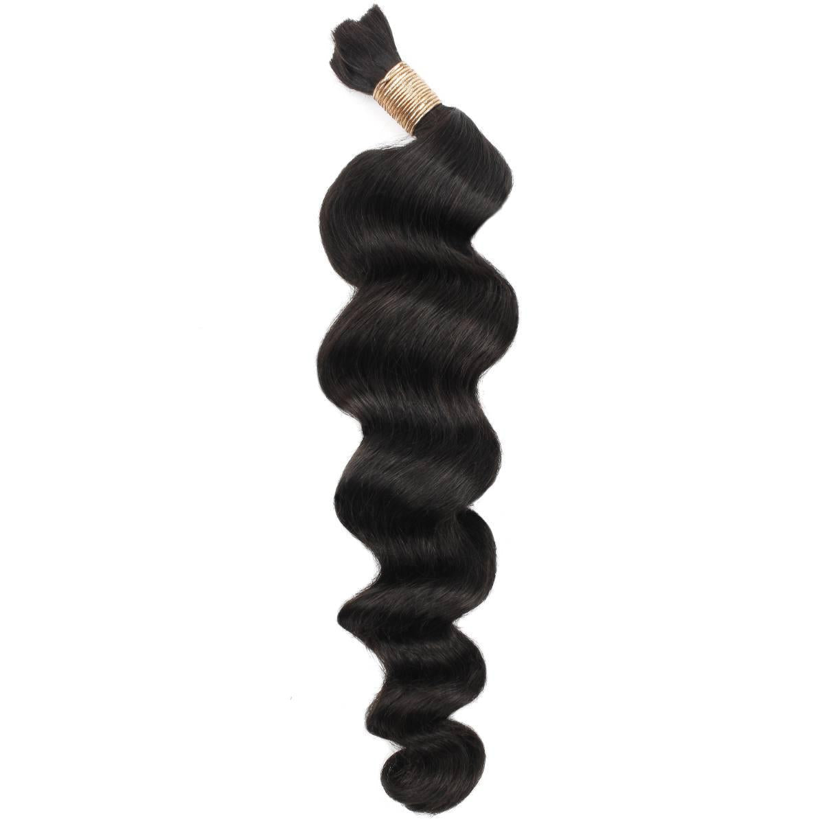 Loose Wave Bulk 100% Human Braiding Hair - HookedOnBundles Virgin Hair HookedOnBundles Virgin Hair