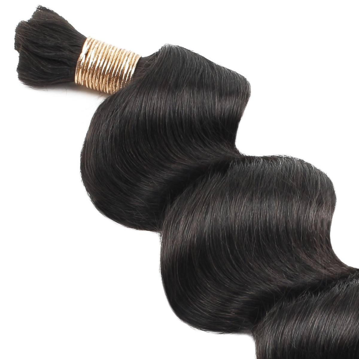 Loose Wave Bulk 100% Human Braiding Hair - HookedOnBundles Virgin Hair HookedOnBundles Virgin Hair