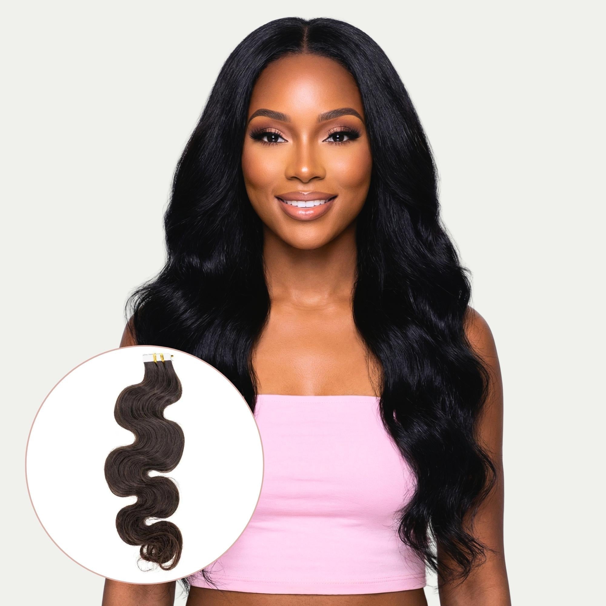 Raw Body Wave 100% Human Hair Tape In Extensions - HookedOnBundles Virgin Hair HookedOnBundles Virgin Hair