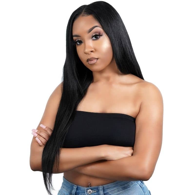 Straight U Part 100% Human Hair Wig - HookedOnBundles Virgin Hair HookedOnBundles Virgin Hair