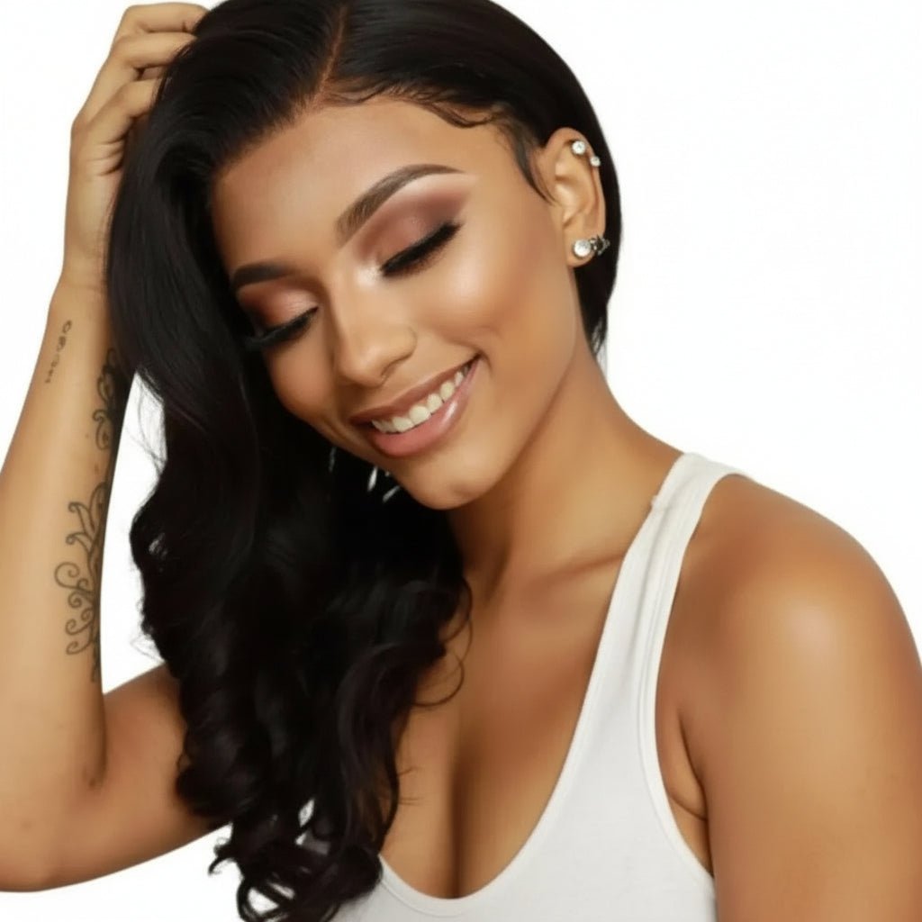 Close-up of Body Wave Virgin Hair texture HookedOnBundles Virgin Hair