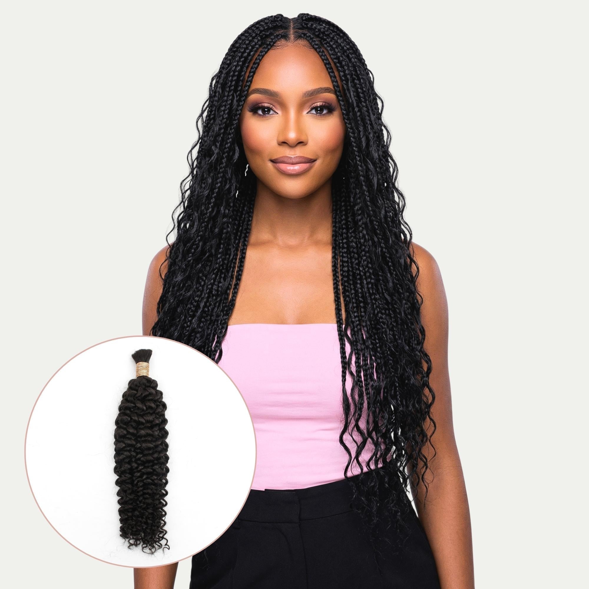 Water Wave Bulk 100% Human Braiding Hair - HookedOnBundles Virgin Hair