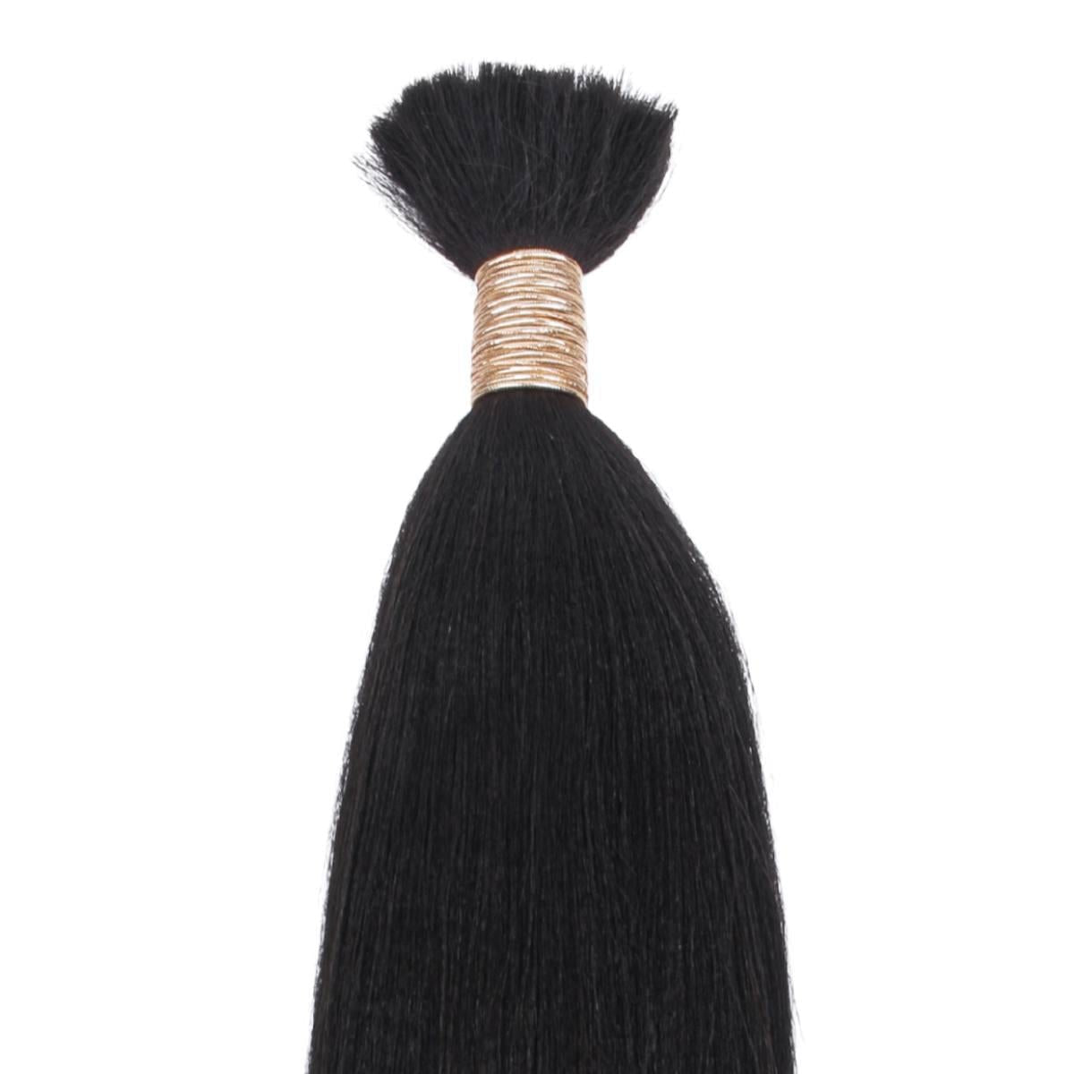 Yaki Straight Bulk 100% Human Braiding Hair - HookedOnBundles Virgin Hair HookedOnBundles Virgin Hair