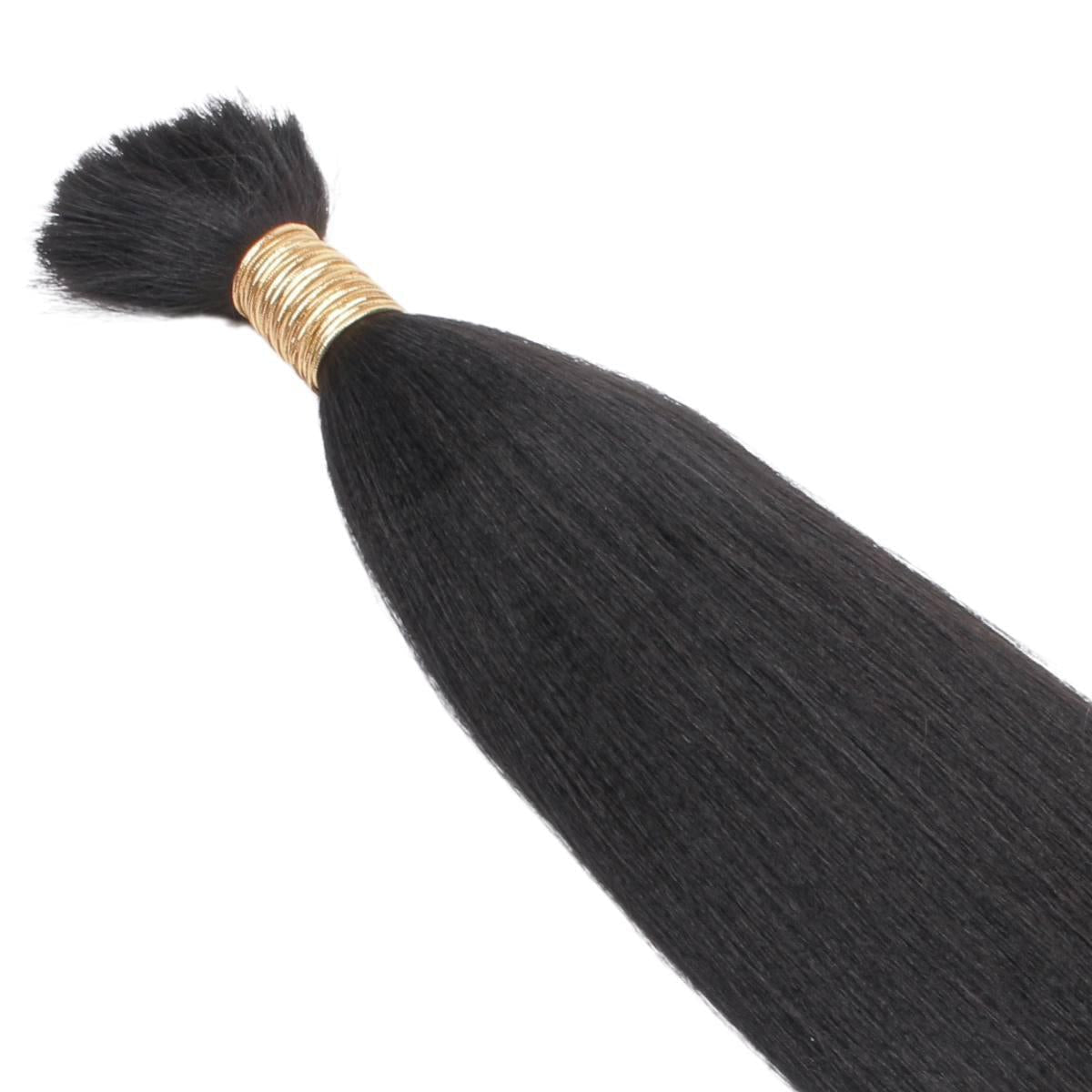 Yaki Straight Bulk 100% Human Braiding Hair - HookedOnBundles Virgin Hair HookedOnBundles Virgin Hair