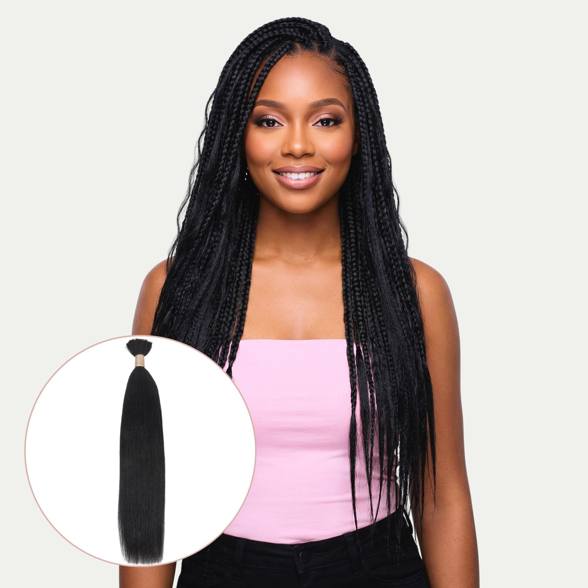 Yaki Straight Bulk 100% Human Braiding Hair - HookedOnBundles Virgin Hair HookedOnBundles Virgin Hair